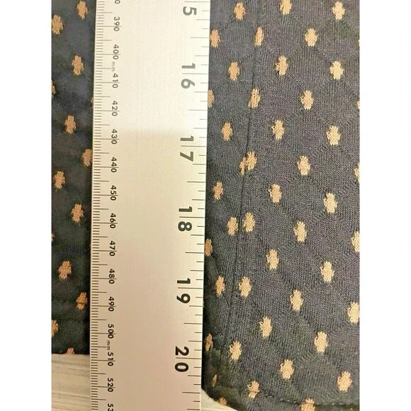 Free People Preppy Diamond Quilted Knit Tweed Polka Dots Blazer Black Jacket  SP - Picture 13 of 14